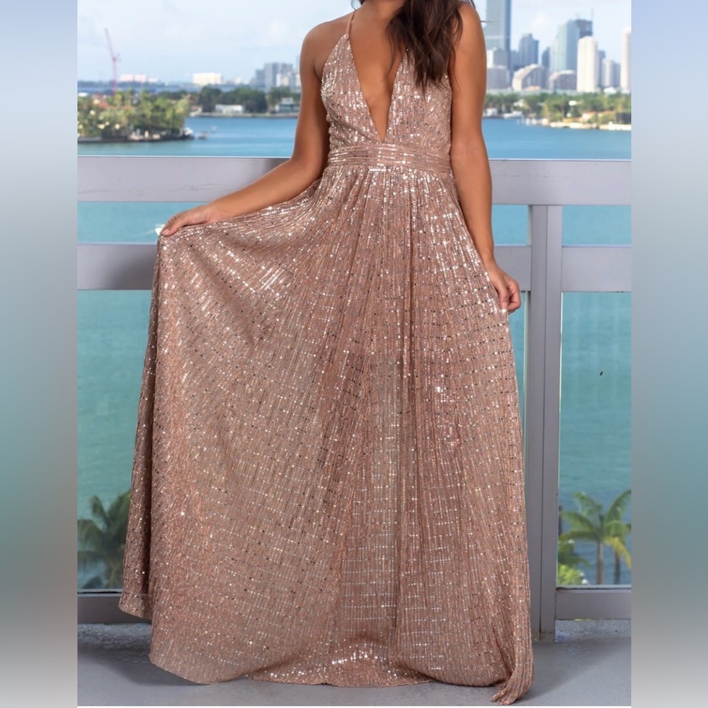 Windsor Elegant Sequin Evening Gown